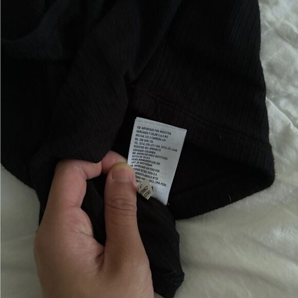black ae tubetop ribbed size XS - Picture 9 of 9